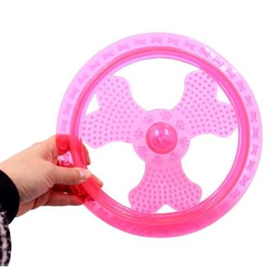 China Viable Dog Flying Disc Sport Toy with LED Flashing Lights, Light Up Pet Disc for Ultimate Night Play for sale