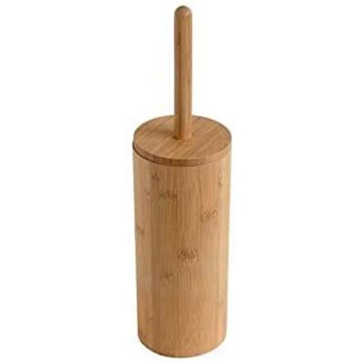 China Toilet Friendly Bamboo Brush and Holder, Eco Environmental Toilet Cleaner Toilet Scrubber Bathroom Accessories for sale