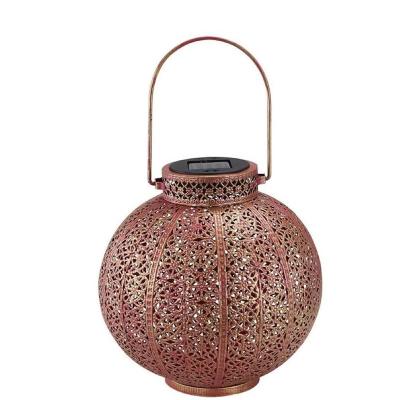 China Moden LED Moroccan Lantern Solar Powered Outdoor Garden Lamps Lighting for sale