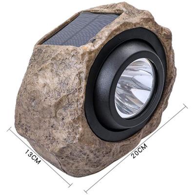 China Garden Solar Stone Outdoor Lawn Lamp Garden Lamp Garden Simulation Decorative Spotlight for sale