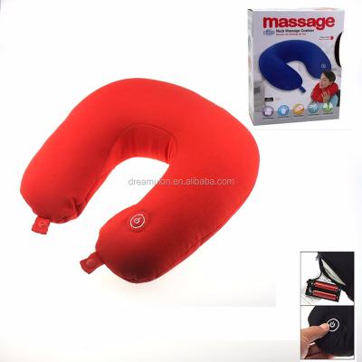 China Fabric U Shape Travel Comfort Massager Neck Massager Neck Shoulder Massage Cushion Vibrating Home Car for sale