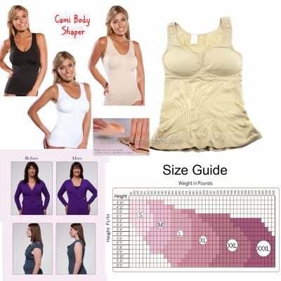 China Cami Body Shaper Breathable With Removable Pads Fails Popular Camisole Vest ShapeWear Top Slimming Bra for sale