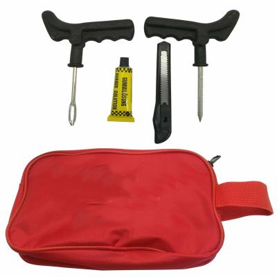 China Rapair 31Pcs Tire Puncture Repair Tool Kit Emergency Car, Van, Motorcycle For Tubeless for sale