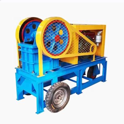 China high quality mobile stone jaw crusher mini stone jaw crusher sand jaw crusher diesel engine portable jaw crusher for sale