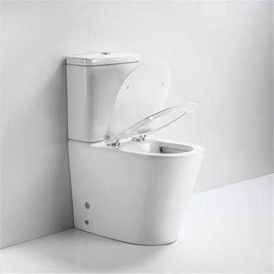 China Two Piece Toilet Floor Standing Shower Seat Modern White Floor Standing Toilet Small Bathroom for sale