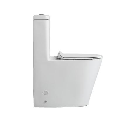 China Double-Flow Wholesale Sanitary Ware Bathroom WC Ceramic One Piece Back Set for sale