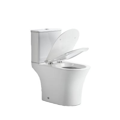 China A8858 Double-flush Sanitary Ware China Floor Standing Two Piece Toilets For Europe Market for sale