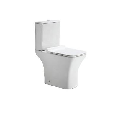 China Double-Flow Chinese Ceramic Bathroom Sanitary Ware Tolet Wash Down Toilet Luxury Sale White OEM Two-Piece for sale