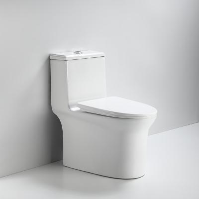 China Double-Flow Good Quality Siphonic One Piece Toilet Lavatory for sale