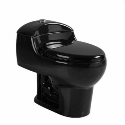 China Cheap Price Matte Black Color Double-flow China High Quality Service One Piece Toilet for sale