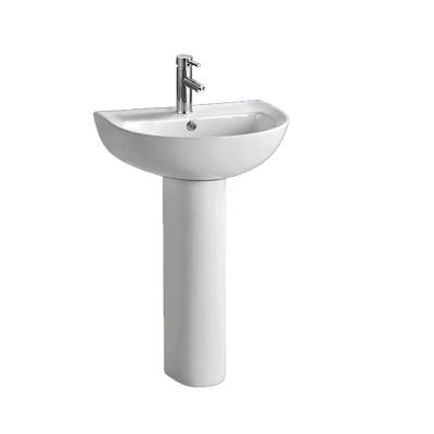 China Modern Porcelain Bathroom Sinks Pedestal Standing Wash Basin for sale