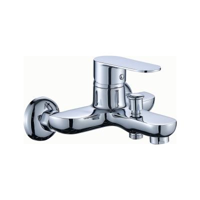 China With Slide Bar Chrome Plating Luxury Bath Shower Faucets For Bathroom Shower Faucet Modern Single Lever Bathroom Shower Brass Shower Mixer Tap for sale