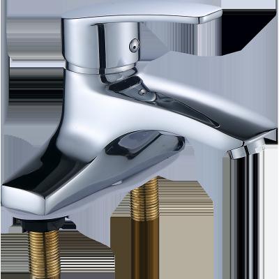 China Other New Design Factory Direct Supply Cheap Basin Taps Stainless Steel Handle Bathroom Basin Faucets Hot Cold Mixer Tap for sale