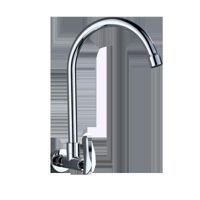 China Modern Hot And Cold On The Other Kitchen Faucet Single Handle Chrome Kitchen Sink Mixer Tap Water Stainless Steel Faucet for sale