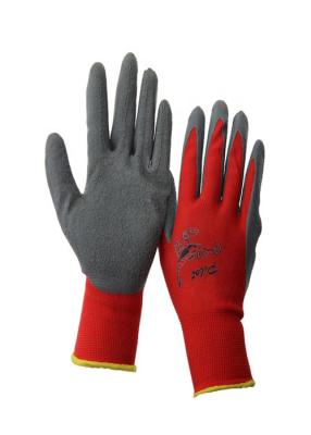 China Abrigo largo hecho punto poliéster cubierto látex de la muñeca de 13 del indicador guantes del trabajo en venta