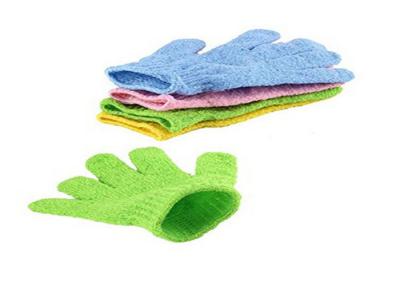 China Comfortable Exfoliating Wash Gloves 18 Cm Size Wear Resistant OEM / ODM for sale