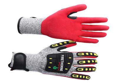 China Género unisex de los guantes antis del impacto de TPR, guantes resistentes del mecánico del lugar de trabajo en venta