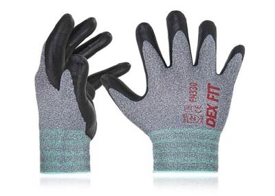 China Nylon / Polyester Liner Foam Nitrile Coated Gloves Anti Abrasion Free Sample for sale