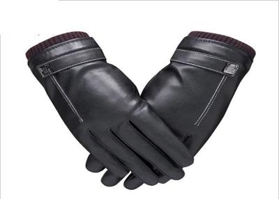 Chine CE de technologie de jacquard d'écran tactile des gants en cuir des hommes épais approuvé à vendre