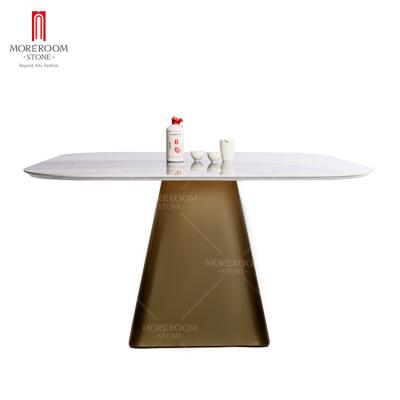 China Convertible Italian Style Furniture Sintered Stone Restaurant Table Top for sale