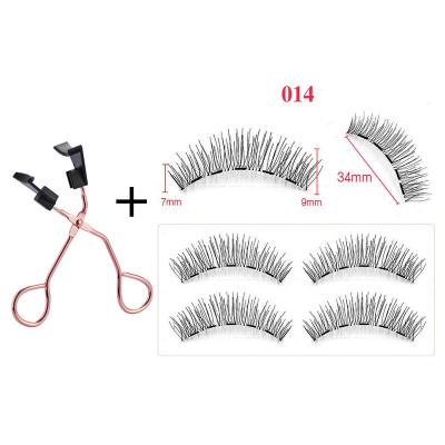 China Long Private Label Magnetic Eyelashes Natural 3D Mink Eyelash Extensions With Magnetic Eyeliner Lashes Kit Lashes Magnetic False Eyelashes for sale