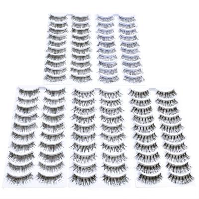 China Criss-Cross 3D Mink False Eyelashes for False Eyelashes Pack of 3D Mink Lashes Extension Pack Messy Fluffy Eyelashes Along for sale