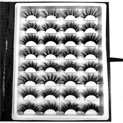 China Factory Wholesale Vendor Crisscross Fiber 3d Mink Eyelashes False Eyelashes Lashes Case, Synthetic Mink Eyelash False Eyelashes for sale