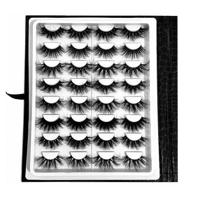 China Real Mink Lashes Vendor Private Label Crisscross 3D Mink Eyelashes Mink Fur Own Brand Eyelashes 100% With Custom Eyelash Packaging Box for sale