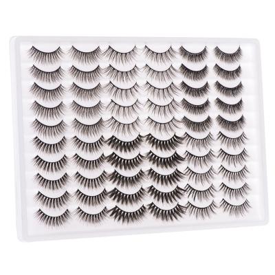 China High Quality Private Label 100% Mink Fur Long Natural 3D Mink Eyelashes Lashes Mix 3D Mink Eyelashes for sale