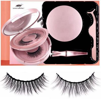 China 10 Licks Natural Magnetic Eyeliner Long Kit Magnetic Set, Magnetic Natural Reusable Eyelashes No Glue Waterproof False Magnetic Eyelashes for sale