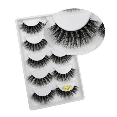 China Deep Clean Whosale 25mm 3D Mink Full Strip False Eyelashes 6D Box Vendor Korean Packaging Brand Customized Box Vendor for sale