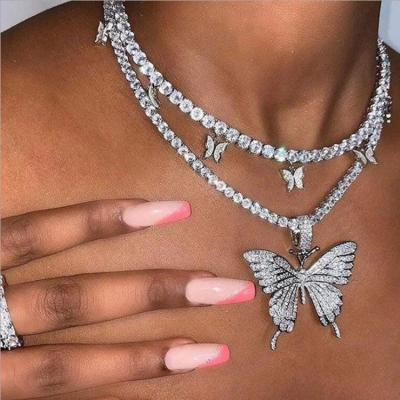 China Good quality gg necklace butterfly one piece jewelry new casual/sporty packaging tops for sale