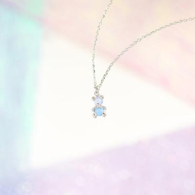 China Best Selling TRENDY Rhinestone Crystal Necklace Bear Gummy Necklaces for sale