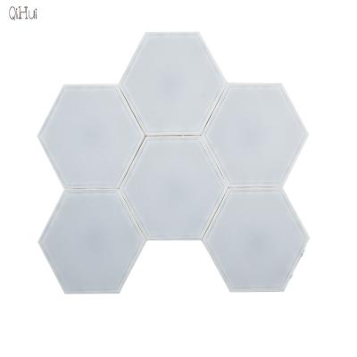 China Modern Pink USB Hexagon Honeycomb Quantum LED Hexagon Wall Lights 6pcd Wall Used in Living Room Bedroom Decoratio for sale