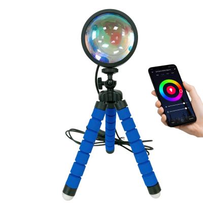 China Modern Customized App Factory Price Package 5V USB Fill Lamp Led Sunset Projection Sunset Lamp for sale