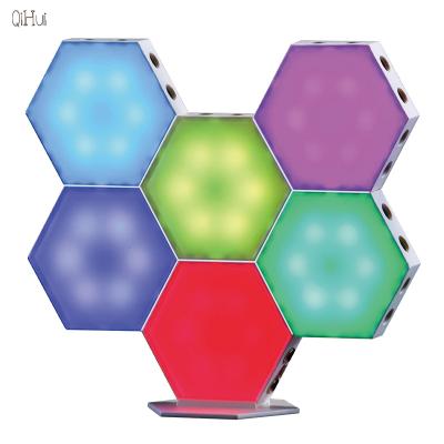 China Modern New Design Decoration Hexagon Quantumn Night Light Perfect Mood Wall Lights For Any Room for sale