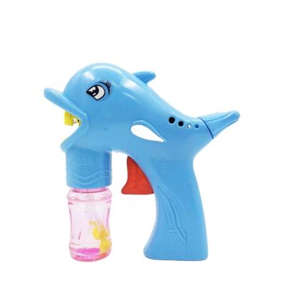 China Plastic Wholesale Popular Summer Cute Dolphin Bubble Gun Outdoor Cute Toy for sale