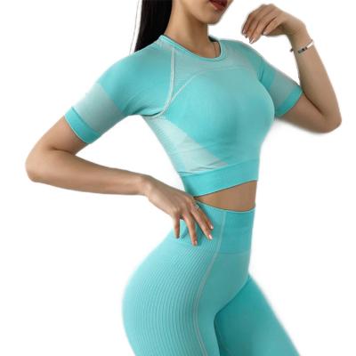 China Two Sets Breathable Tight Elastic And Seamless Fitness Autumn Abdomen Suit for sale