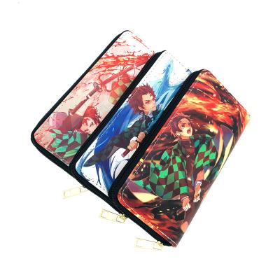 China PU PVC Wallet Supplier Demon Slayer Blade Naruto Wallet Avengers HAHADC Anime Student Anti-theft Wallet for sale