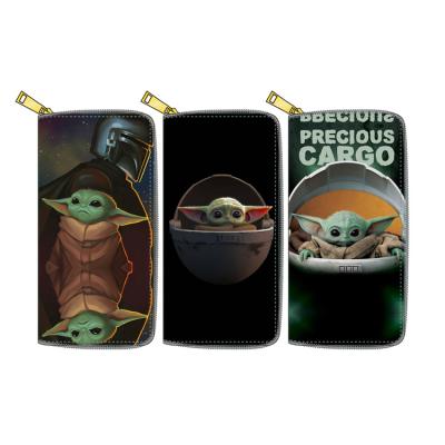 China China Luggage Supplier Yoda Baby Yoda PU Wallet Zipper All-match Wallet Long To Trace Custom Wallet for sale