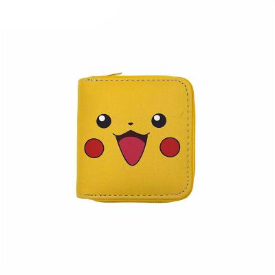 China Vintage Coin Purse Pikachu PU Shorts Personality People Art Coin Purse Student Anime Cartoon Coin Purse for sale