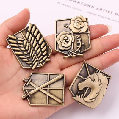 China ALLOY attacking giant brooch metal brooch fashion anti-fade brooch men and women jewelry chinese supplier for sale