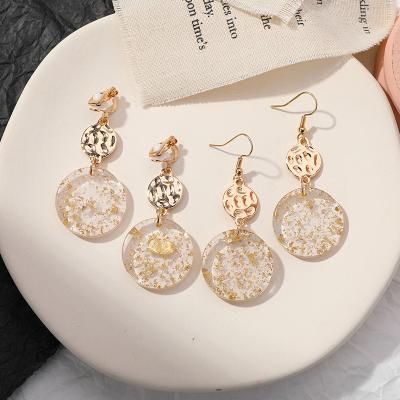 China China thin earrings jewelry supplier personality disc earrings CLASSIC geometric acrylic female earrings temperament long for sale