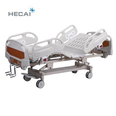 China LS-MA4003 patient ward hospital beds for sale five functions manual bed with control brake for sale