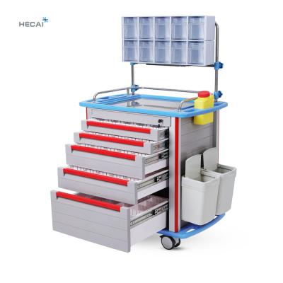 China LS-850E2 Modern Premium Crash Cart Luxury Medical Instrument Trolley For Sale for sale