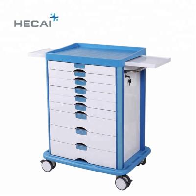 China 2018 Easy Folding Top Selling Hospital Medicine Cart With Drawers for sale