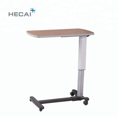 China LS-MT02 Modern Medical Hospital Furniture Mobile Over Bed Dining Table For Patient for sale