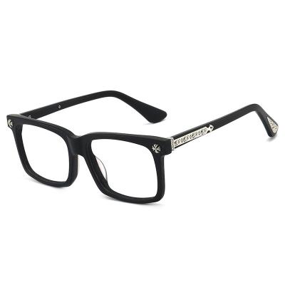 China Factory new metal GLASSES retro frame nail plain plain glass frame male with myopic glass option for sale