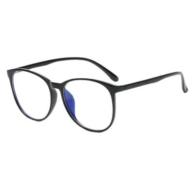 China Anti-blue light glasses in the air popular large frame glass decoration plain face void small with myopia glass option glasses for sale