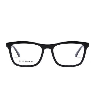 China Box Vintage Full Frame Glasses Black Frame Acetate Frame Big Frame Glasses Factory Outlet Wholesale Men's Myopia for sale